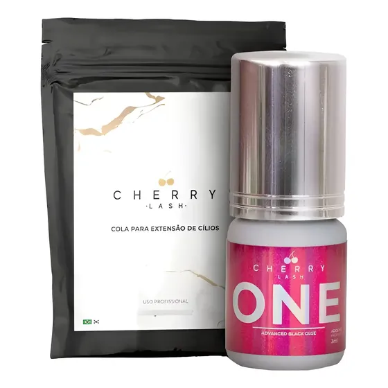 Cherry Lash One Advance Black Glue 3ml para extensão de cílios cor preto