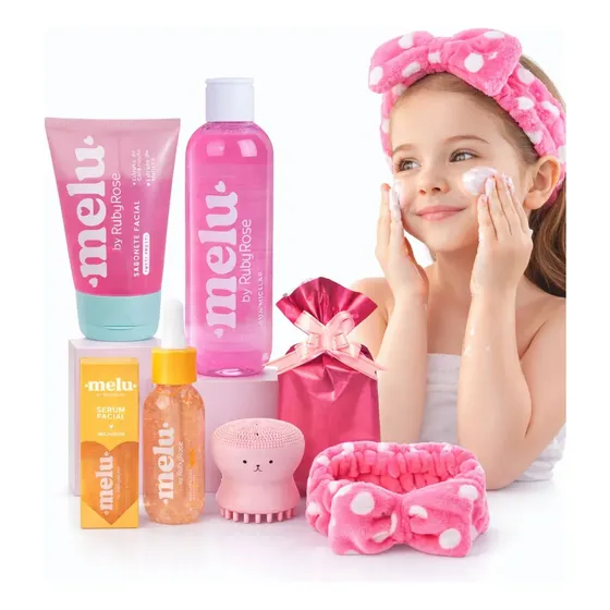 Kit Limpeza De Pele Infantil Ruby Rose Skincare Presente