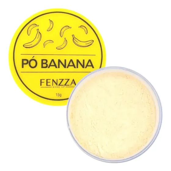 Pó Banana Solto Facial Fixador e Finalizador Fenzza