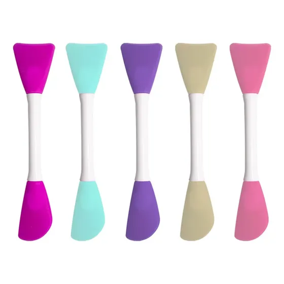 Espátula Dupla De Silicone Aplicação Máscara Skincare, 1 Und