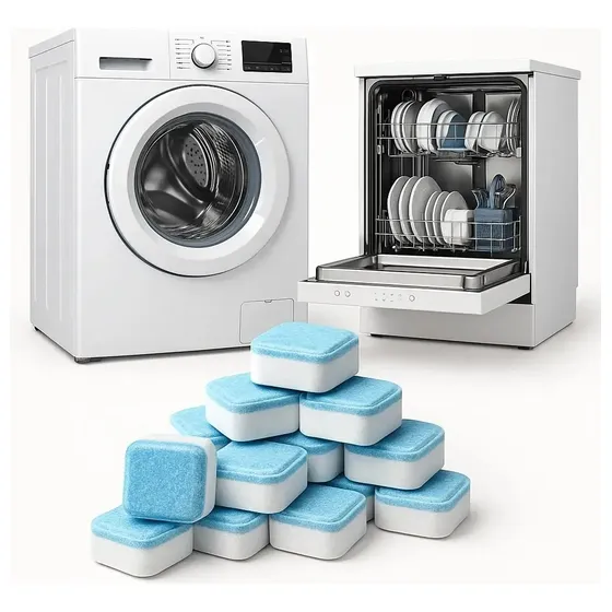 Kit 12 Pastilha Tablete Higieniza Limpa Tambor Máquina Lavar