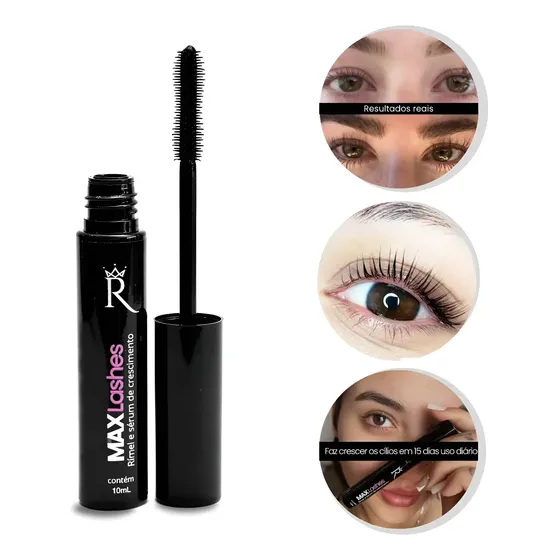 Max Lashes 2em1 Sérum De Tratamento E Rimel Preto