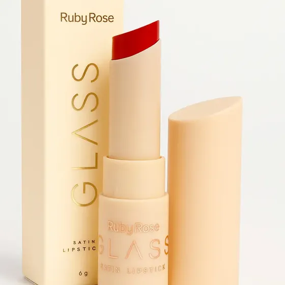Batom Creamy Matte Glass Hbf567 Unidade Cor GL05 Ruby Rose