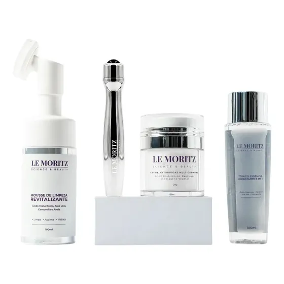 Kit de cuidado com a pele Le Moritz Skincare para pele Madura - 4 peças
