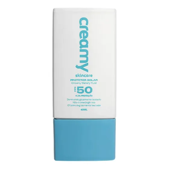Protetor Solar Facial - Creamy - Water Fluid - Fps 50 - 40ml