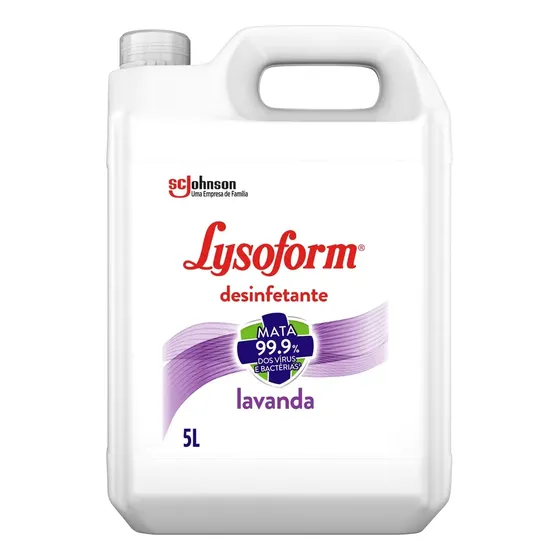 Desinfetante 5L Lysoform Líquido Lavanda Desinfetante Casa para Limpeza Pesada