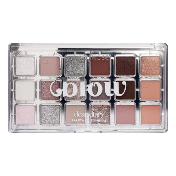 Paleta De Sombras Dear Diary Linha Blow Ruby Rose® 18 Cores