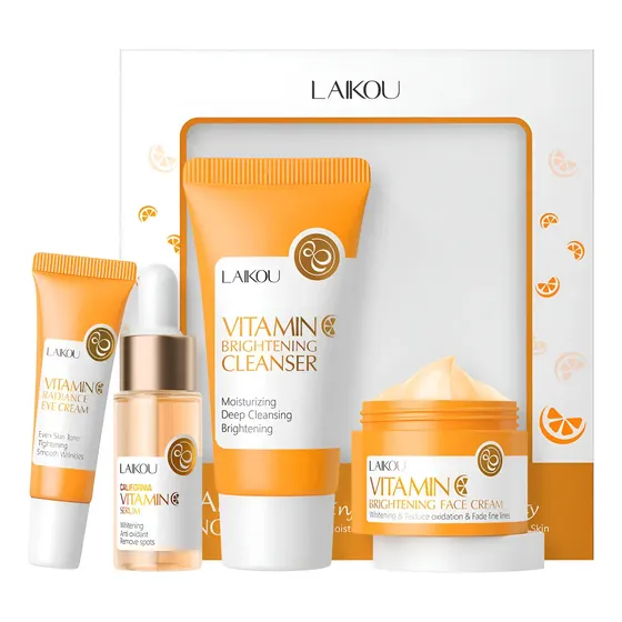 Kit Vitamina C 4pcs Hidrata E Ilumina A Pele