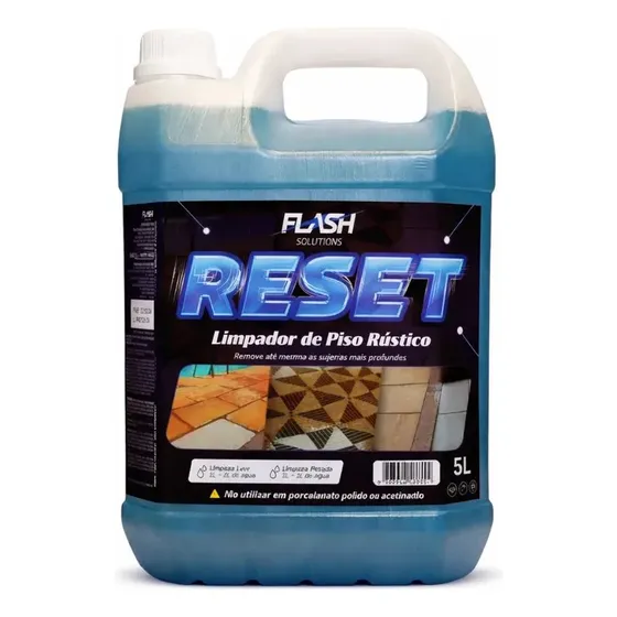 Limpa Pisos Antiderrapante Rústico Concentrado - Remove Encardido e Sujeira Pesada (Sem Esforço)