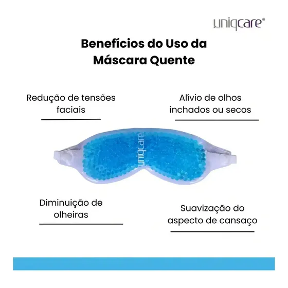 Máscara térmica de gel para olhos Uniqmed