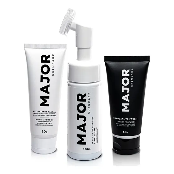 Kit Rotina Skincare Limpeza De Pele Profissional - Major