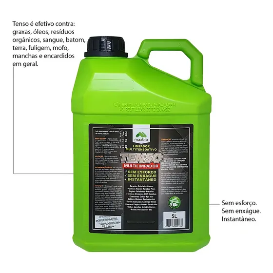 Produto Para Limpar Sofá Limpador De Estofados Maxbio 5l