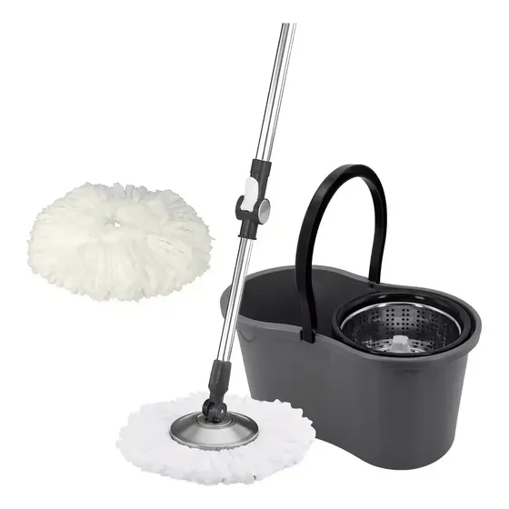 Mop Giratório Centrifuga Inox Esfregão 360 9 Litros LIMPEZA