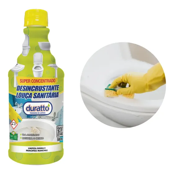 Limpador Desincrustante P/ Louça Sanitária 500ml Duratto
