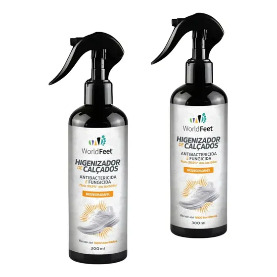 02-higienizador Calçados Anti Bactérias -world Feet -300 Ml