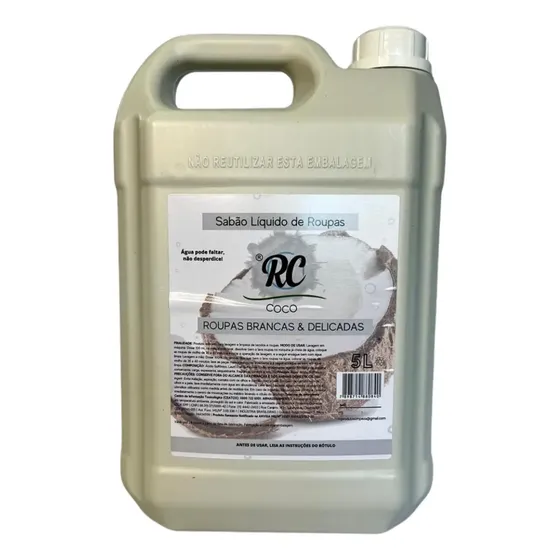 Lava Roupas Sabao Concentrado Coco Rc 5 Litros Concentrado