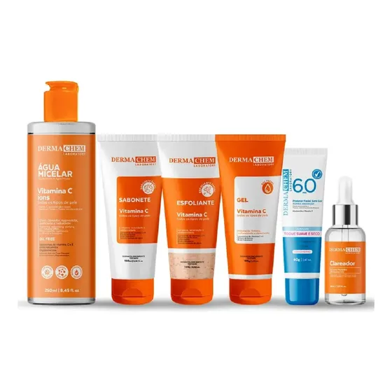 Kit Skincare Completo Vitamina C Melasma E Protetor Solar