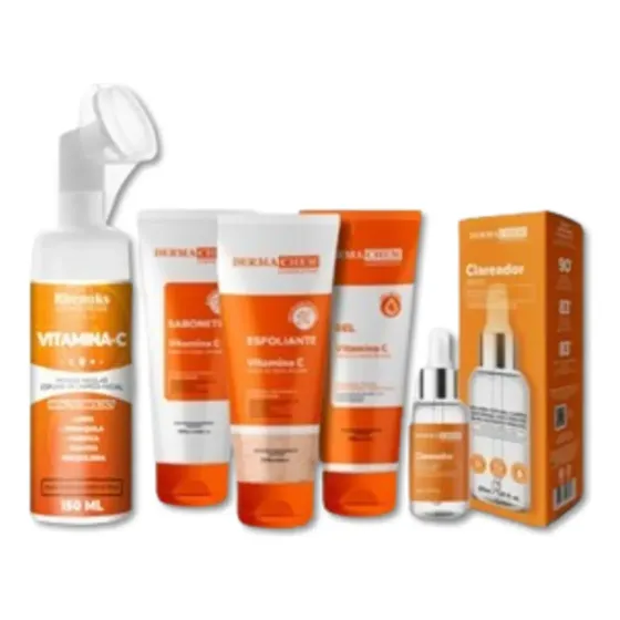 Skincare Anti-idade Dermachem+sérum Clareador+mousse Micelar