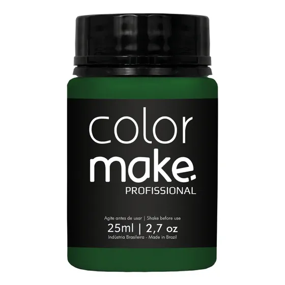 Tinta Facial Líquida Color Make Cores Pote Com 25ml Tom Da Maquiagem Verde