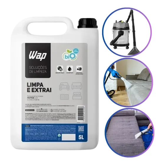 Detergente Limpador Para Extratoras Wap Limpa E Extrai 5l