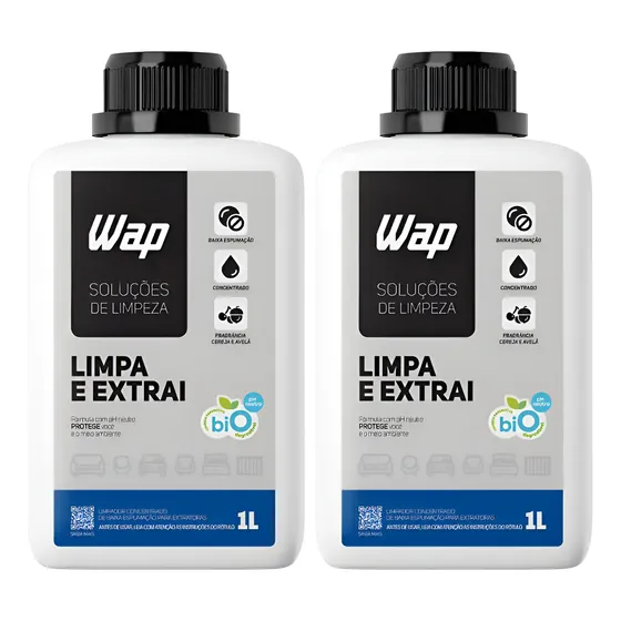 Kit 2 Detergente Wap Limpeza Limpa E Extrai Concentrado 1lt