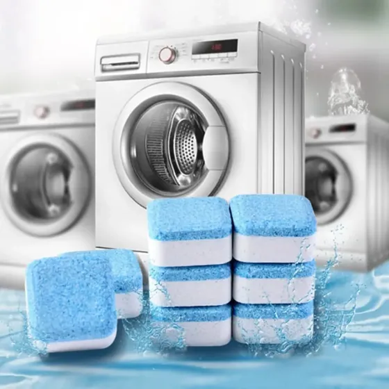 12 Pack Premium Effervescent Washing Machine Cleaner Tablets