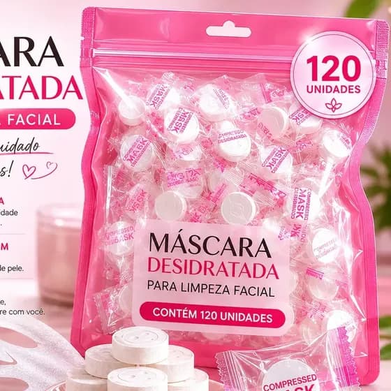 120un Máscara Descartável Desidratada Limpeza Facial Embaladas Individualmente Para Hidratação E Skincare