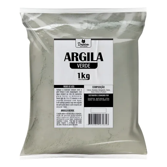 Argila Verde (skin Care) Torres 1kg Mascara Para O Rosto Oleosa