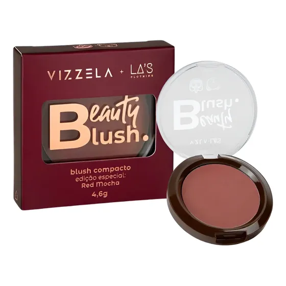 Blush Compacto Red Mocha - Vizzela + Las Vermelho