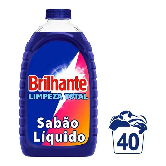 Sabão Líquido Brilhante Limpeza Total 3l