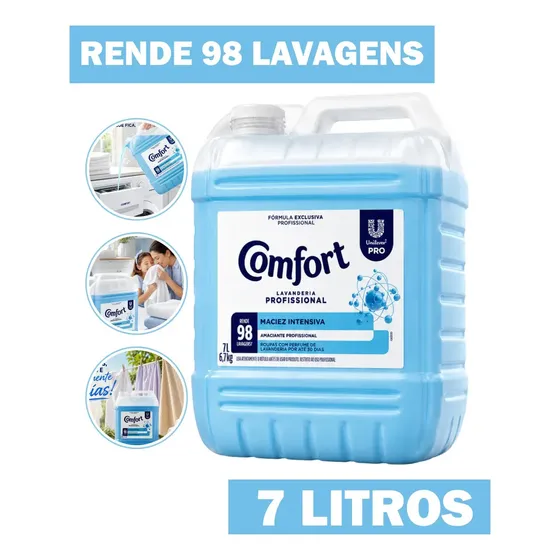 Comfort Pro amaciante lavanderia original 7L