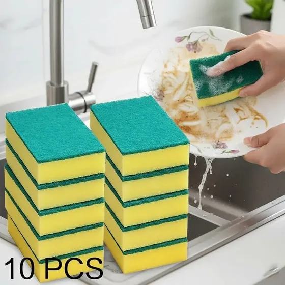 10 Esponjas De Limpeza Multiuso Para Remover Manchas - Br