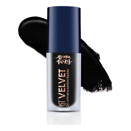 Bt Velvet 2x1 - Sombra Líquida Primer Bruna Tavares Cor Black