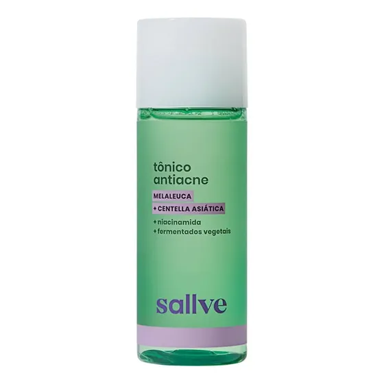 Tônico Sallve Antiacne 120ml Controle Oleosidade Combate Espinhas Pele Limpa Revitalizada Skincare Efeito Acelerado Beleza Natural Hidratação Secagem Rotina Eficaz Tratamento Renovação Estética Acne
