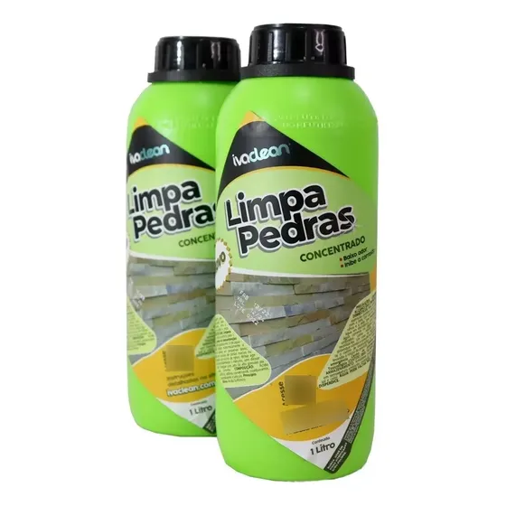 Kit Limpa Pedras Biodegradável Ivaclean 1lt - 2 Unidades
