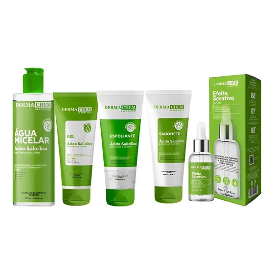 Kit Skin Care Limpeza De Peles Oleosas E Acne- Dermachem
