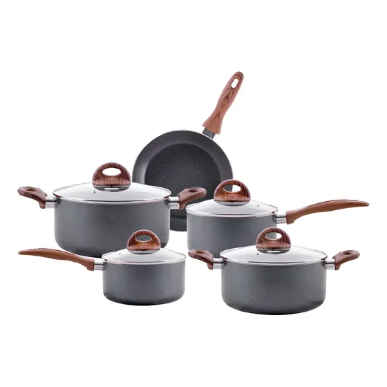 Jogo De Panelas Brinox Antiaderente Ceramic Indução 5 Peças