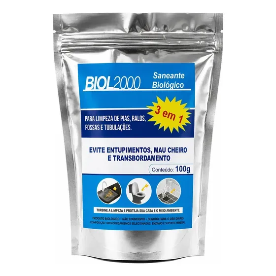 Biol 2000 - Limpeza Fossa, Pia,caixa De Gordura E Ralos 100g
