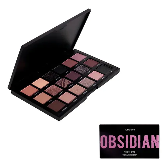 Paleta De Sombras Precious Obsidian Ruby Rose Hb2601