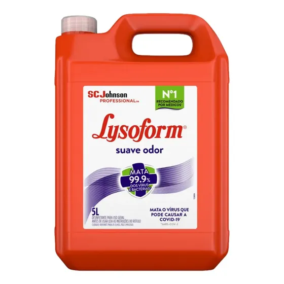 Desinfetante 5L Lysoform Líquido Suave Odor Desinfetante Casa para Limpeza Pesada
