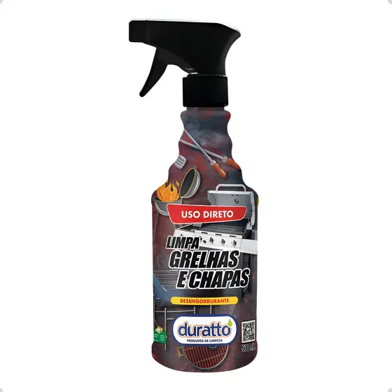 Limpa Grelhas Churrasqueiras Chapas  Desengordurante Duratto