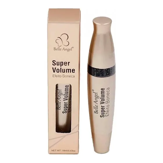 Rímel Belle Angel Super Volume Preto À Prova D'Água T039 18ml