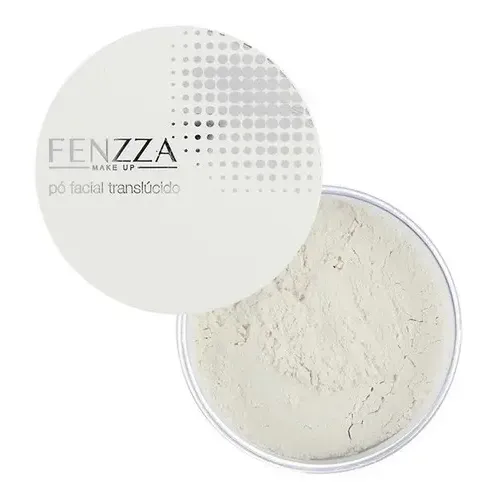 Pó Translúcido Facial Solto Fenzza Selar Maquiagem Branco