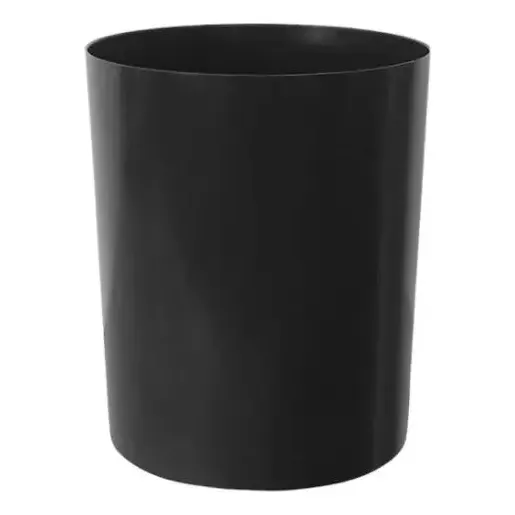 Lixeira Plástica Redonda Cesto De Lixo 12l Preto