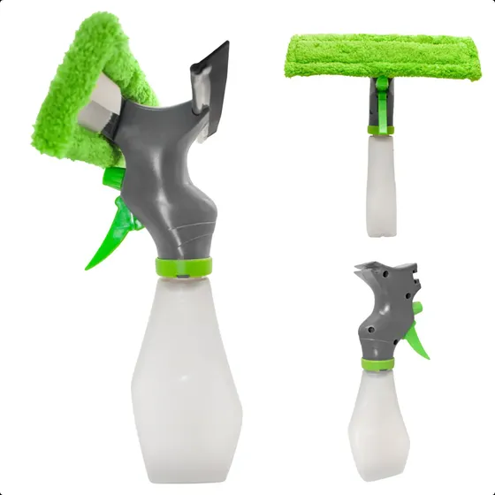 Rodo Limpa Vidros Spray Reservatório Microfibra Casa&grama