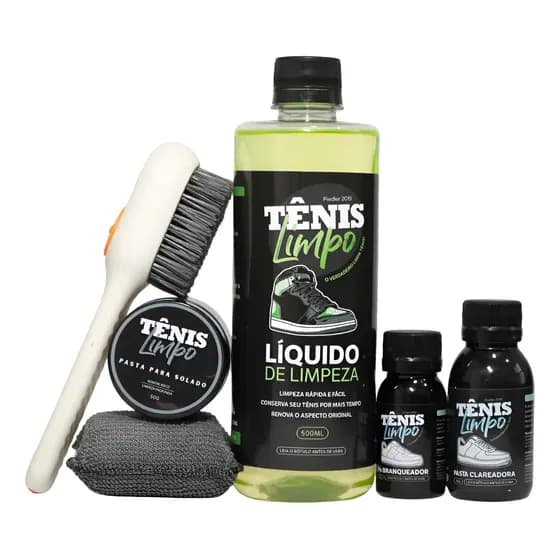 Tênis Limpo - Kit De Limpeza Para Solado E Tênis 5 Produtos