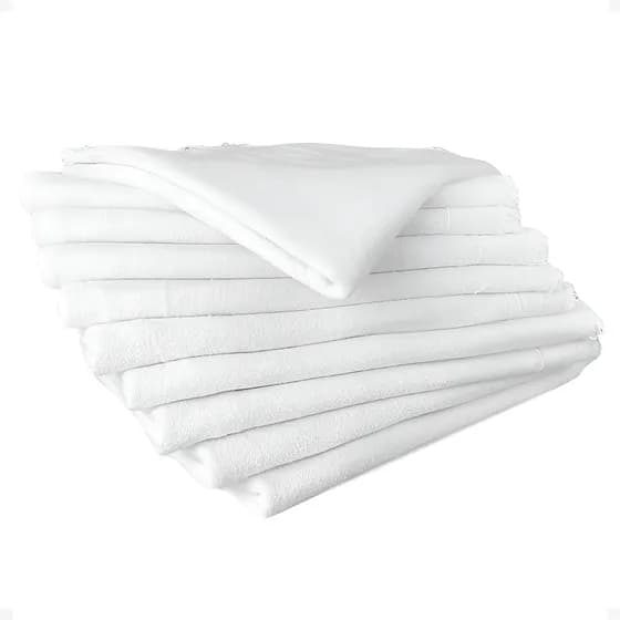 Kit Com 10 Pano De Chão Branco Alvejado Saco Alvejado Limpeza Em Geral