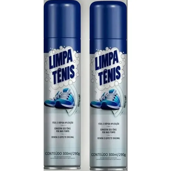 Kit 2 Limpa Tênis Petroplus De Espuma Mágica Fácil E Prático Cinza