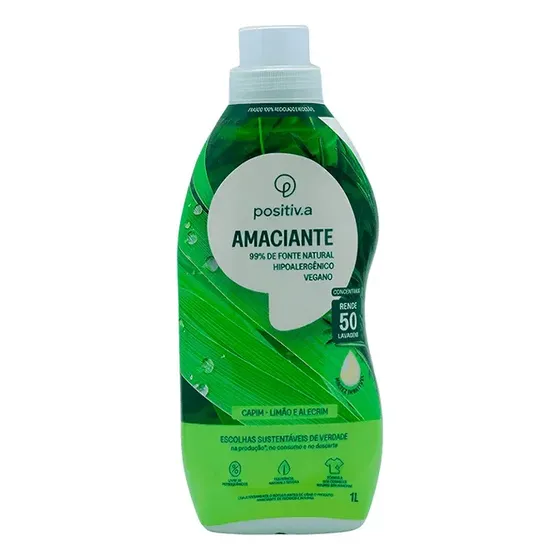 Amaciante Positiv.a Concentrado Capim Limão E Alecrim 1l