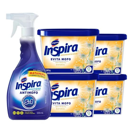 Mega Kit Antimofo Limppano Fragrância Natural